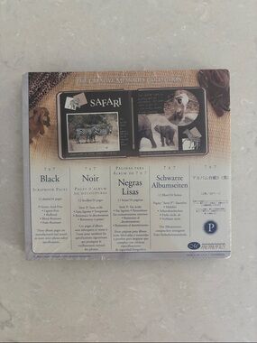 Creative Memories 7X7 Black Scrapbook Pages, 12 sheets/24 pages